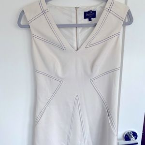 Off white stitched Shift Dress